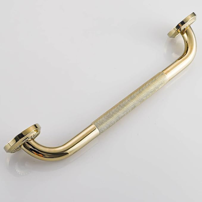 Textured Shower Grab Bar, 16-Inch Bathroom Support Rails, Stylish Safety - Image 5