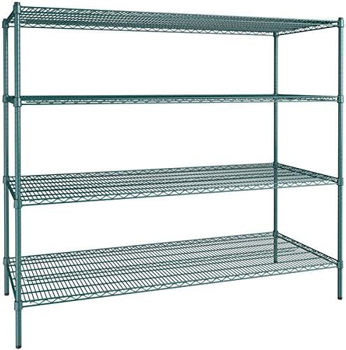 30" x 72" NSF Green Epoxy 4-Shelf Kit by Zedfire