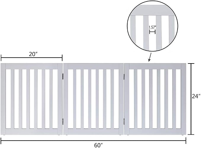 unipaws 24”H Free Standing Pet Gate - Image 5