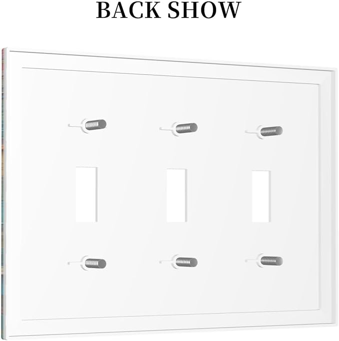 Decorative Switch Plates Colorful Butterfly Animal Insects Wall Art Abstract 3 - Image 4