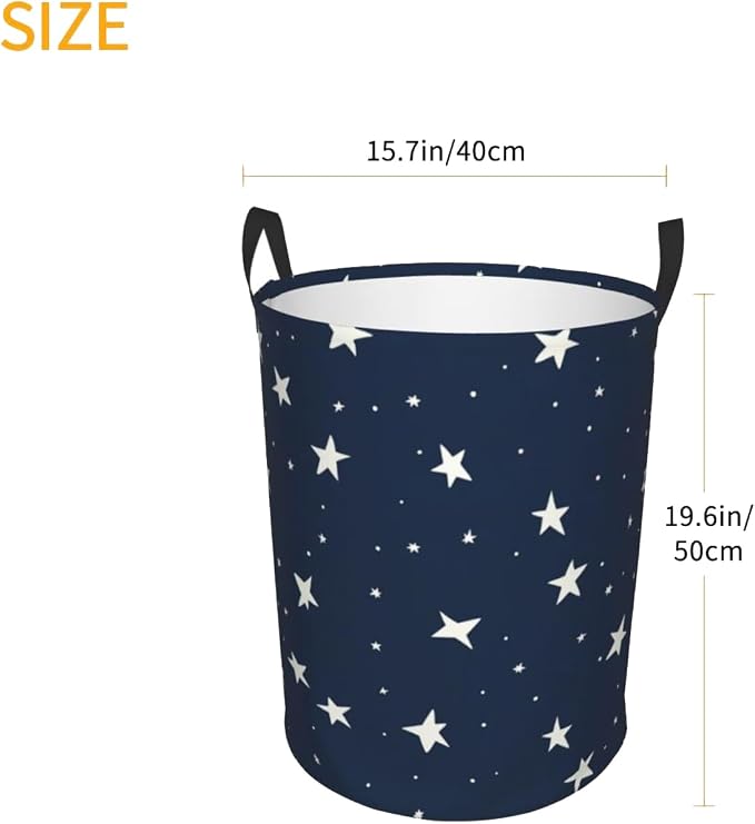 Laundry Basket Small Star Collapsible Large Capacity, 63l Dirty Clothes Basket - Image 6