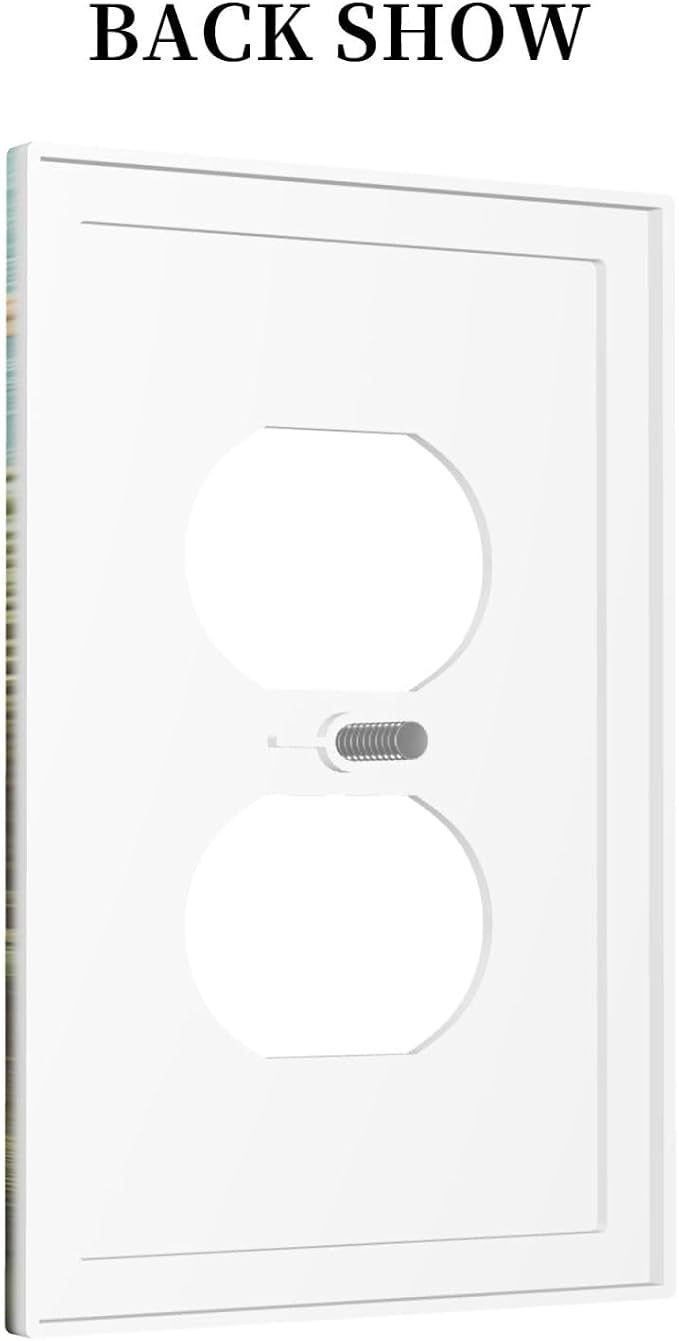 Outlet Covers Summer Beach Themed Starfish Seashells 1 Gang Duplex Wall Plate - Image 4