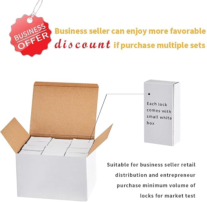 Covered Aluminum Key Lock, Extra Long Shackle Pad Lock - Image 4