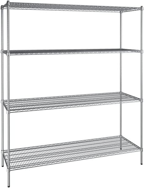 24" x 72" NSF Chrome 4-Shelf Kit by Zedfire
