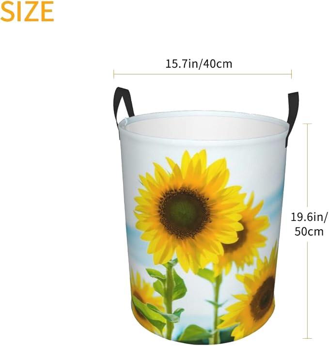 Laundry Basket Flower Plants Collapsible Large Capacity, 63L Dirty Clothes - Image 6