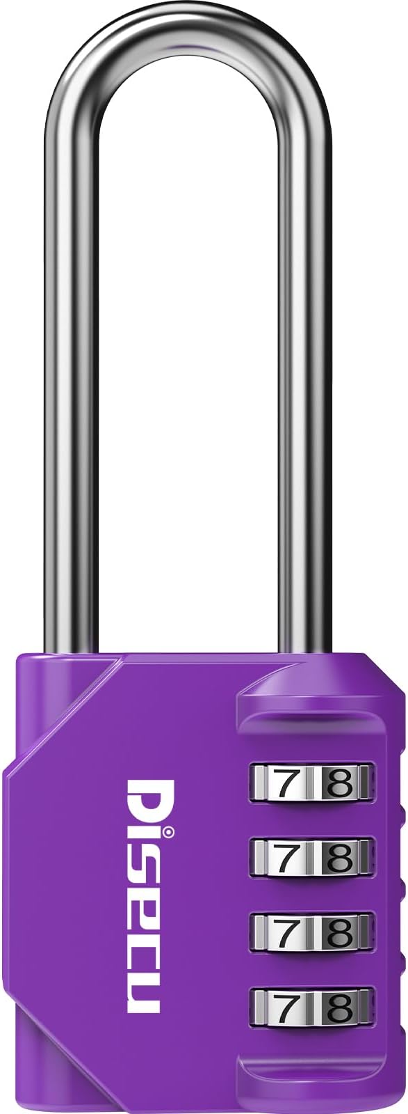 1 Pack disecu 2.6 Inch Long Shackle Combination Lock, 4 Digit Outdoor by Disecu+Lock+-+A+Professional+Lock+Manufacturer