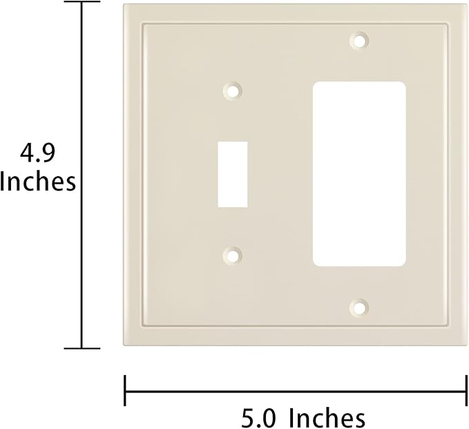 Henne Bery Modern Edge Decorative Wall Plate Switch Plate Outlet Cover - Image 3
