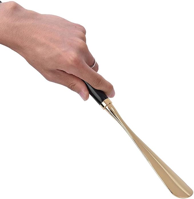 Shoe Horn, Long Handled Metal Lion Head Shoe Lifter - Image 7