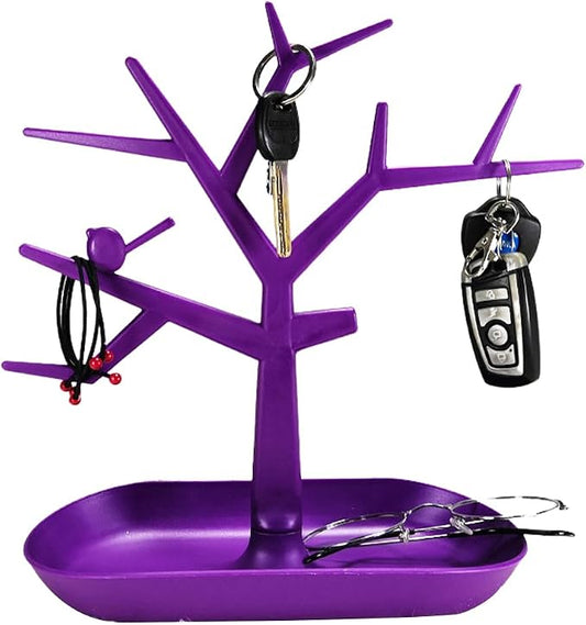 Tabletop Key Holder Stand Tree Key Rack, Stand Jewelry Display Necklace Ring by OULIGET