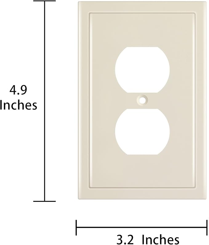 Henne Bery Modern Edge Decorative Wall Plate Switch Plate Outlet Cover - Image 3