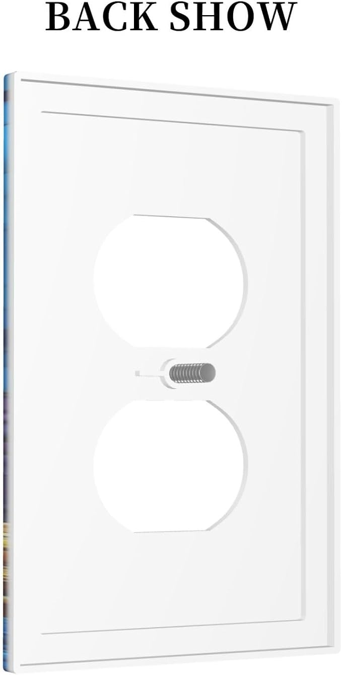Outlet Covers Nautical Sea Turtle Coral Jellyfish 1 Gang Duplex Light Switch - Image 4