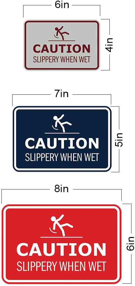 Signs ByLITA Classic Framed Caution: Slippery When Wet Door or Wall Sign Easy - Image 6