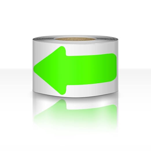 Arrow Floor Sticker Tape 3"×6" Arrow Floor Marking Sticker Sign 200 PCS Arrow by EVQ