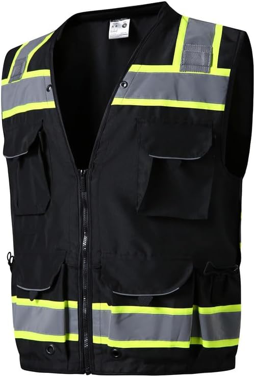 SKSAFETY 12 Pockets Professional level Safety Vest, Class 2 High