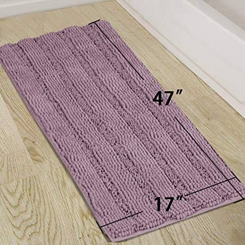 Turquoize Luxury Shaggy Bath Runner Rug, Extra Long Non Slip, Extra Soft and - Image 5