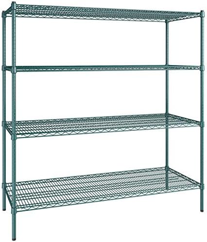 24" x 60" NSF Green Epoxy 4-Shelf Kit by Zedfire