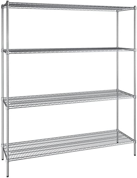 21" x 72" NSF Chrome 4-Shelf Kit by Zedfire