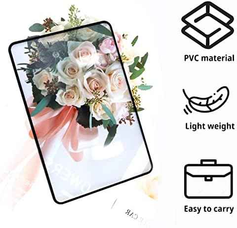 4Pcs Page Magnifying Sheet 3X Lightweight Optical Plastic Fresnel Lens Bookmark Flat Magnifier for the Elderly and People with Low Vision Reading Small Prints, Maps and Books