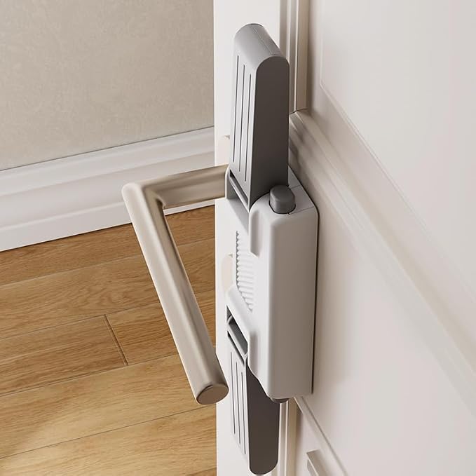 YEYA Upgrade Child Safety Door Handle Lock, Dual-Button Security & Easy - Image 6