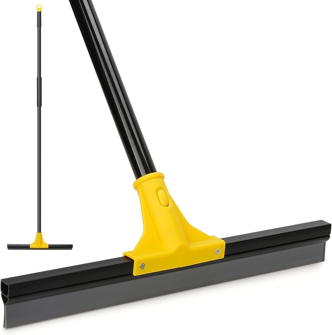 Squeegee Broom for Floor, Garage Concrete, Shower Glass, Window Cleaning - Field & Grace