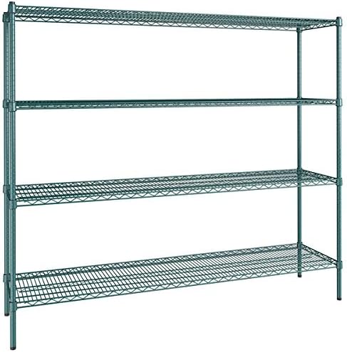 18" x 72" NSF Green Epoxy 4-Shelf Kit by Zedfire