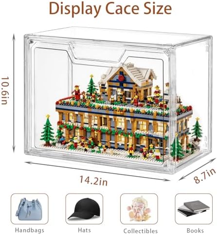 3 Pack Clear Storage Organizers with Lids, Storage Containers with
