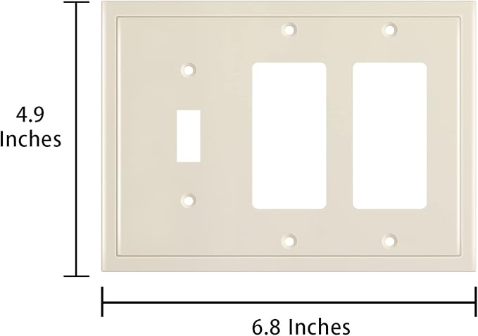 Henne Bery Modern Edge Decorative Wall Plate Switch Plate Outlet Cover - Image 3
