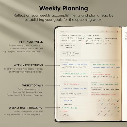 Dated, 2026 Planner, 5.8” x 8.3” - The #1 Productivity Planner to