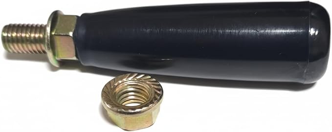 Revolving Handle M10 X P 1.5mm, L- 4.0" Knob Grip+ Added Double Nut, Metric by DONGYANGINDUSTRY