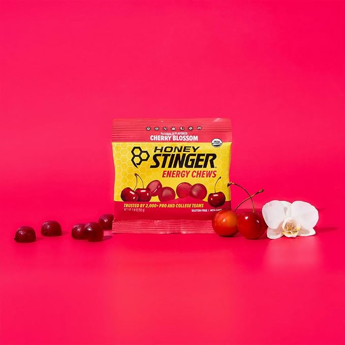 Honey Stinger Organic Cherry Blossom Energy Chew, Gluten Free & Caffeine Free - Image 6