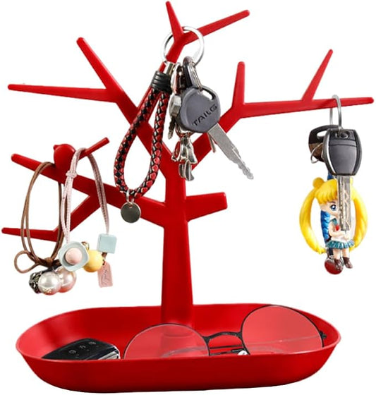 Tabletop Key Holder Stand Tree Key Rack, Stand Jewelry Display Necklace Ring by OULIGET
