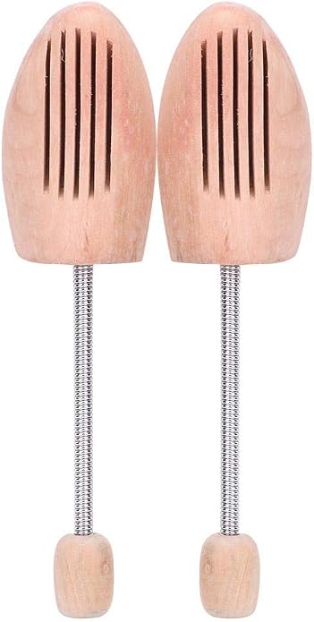Pssopp 2Pcs Wood Shoes Tree, Shoe Stretcher Spring Anti Deformation Expanding by Pssopp