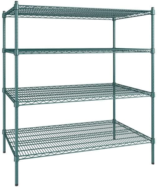 30" x 48" NSF Green Epoxy 4-Shelf Kit by Zedfire