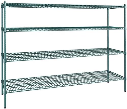 21" x 72" NSF Green Epoxy 4-Shelf Kit by Zedfire