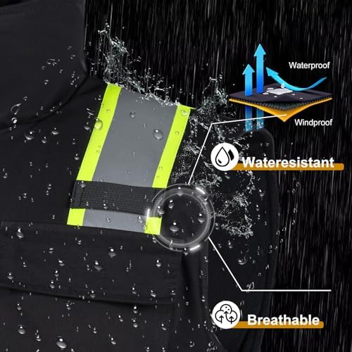 VENDACE Safety Vest High Visibility Reflective Fleece Winter Vest for