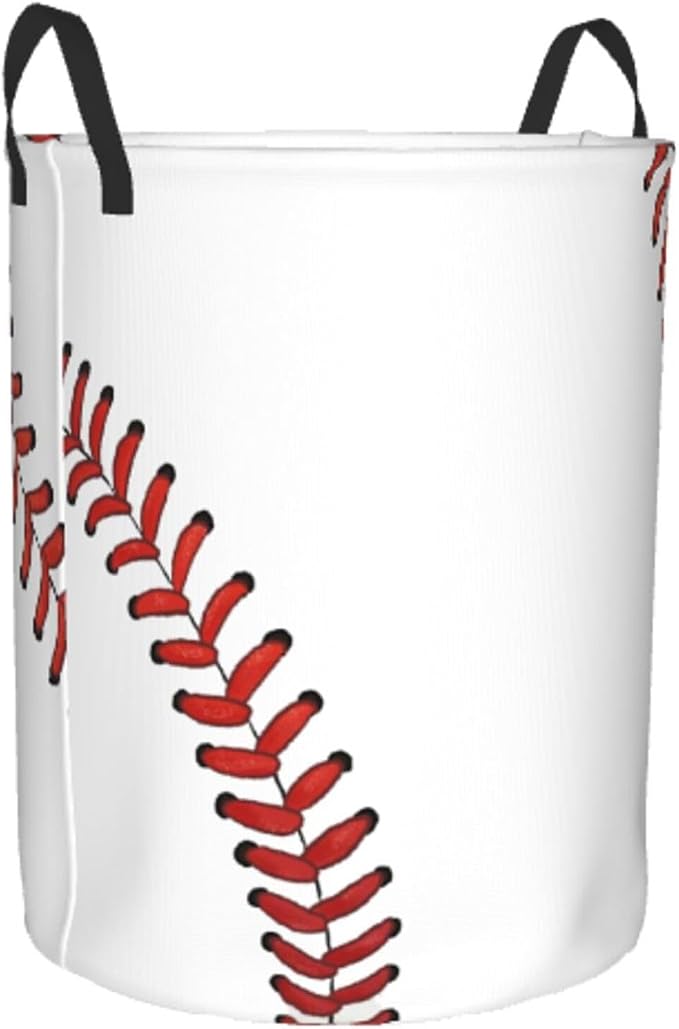 Laundry Basket Baseball Ball Collapsible Large Capacity, Dirty Clothes Basket - Image 8