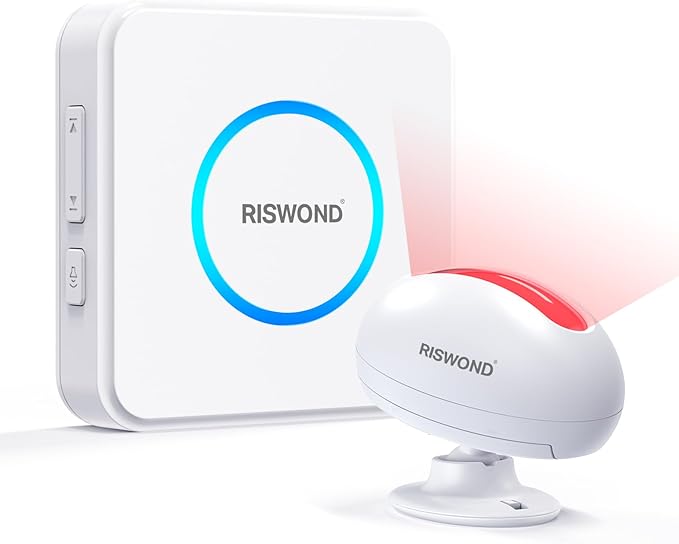 Motion Sensor Door Chime, Wireless Motion Detector Alarm Indoor, Business Entry by AMHEY