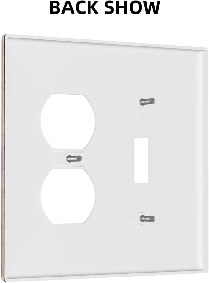 Decorative Outlet Covers Rustic Farmhouse Brown Wood Barn Door 2 Gang Duplex - Image 3
