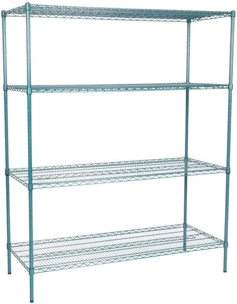 24" x 60" NSF Green Epoxy 4-Shelf Kit by Zedfire