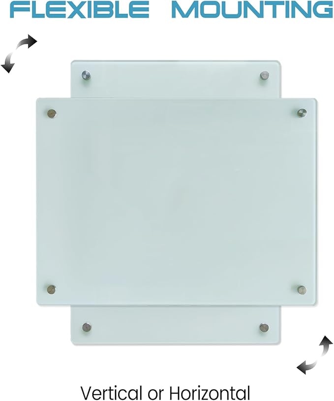 Magnetic Frosted Glass Whiteboard 48"x72" Glass Dry Erase Board 48"x72" Wall - Image 7