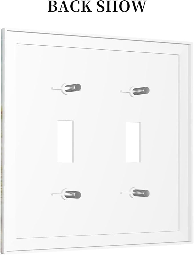 Decorative Switch Plates Beach Ocean Lighthouse Seashells 2 Gang Double Toggle - Image 4