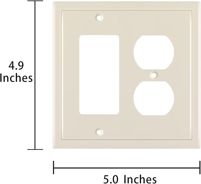 Henne Bery Modern Edge Decorative Wall Plate Switch Plate Outlet Cover - Image 3