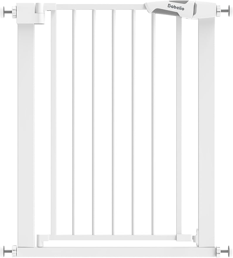 BABELIO 26-28.5 Inch Narrow Easy Install Baby Gate, 30 Inch Tall Auto-Close by BABELIO
