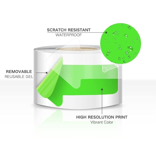 EVQ Arrow Floor Sticker Tape 2"×4" Arrow Floor Marking Sticker Sign 200 PCS - Image 6