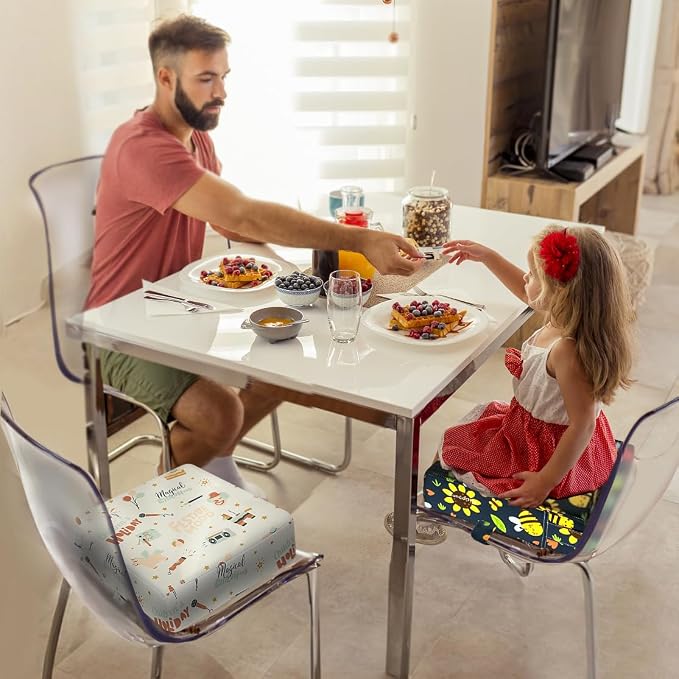 Toddler Booster Seat for Dining Table, Portable Booster Seat for Kitchen Chair - Image 2