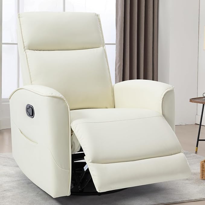 CANMOV Rocker Recliner Chair, 360°Swivel Nursery Glider Recliner, Manual by CANMOV
