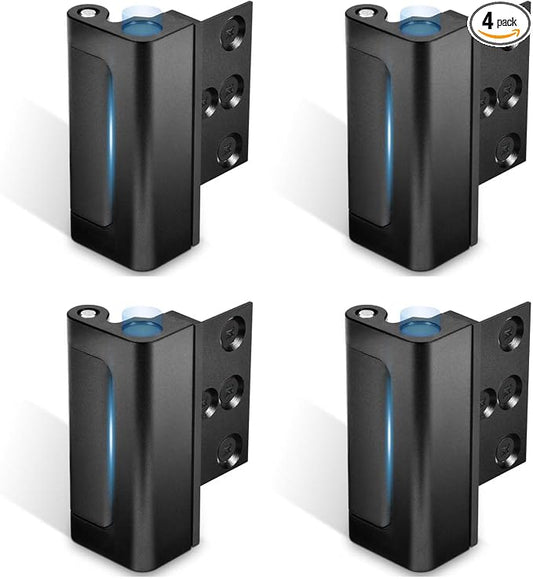 4Pack Home Security Door Reinforcement Lock, Childproof Safety Door Lock Latch by Steinwhale