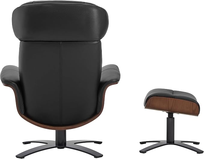 CHITA Genuine Leather Reclining Swivel Chair - Image 5