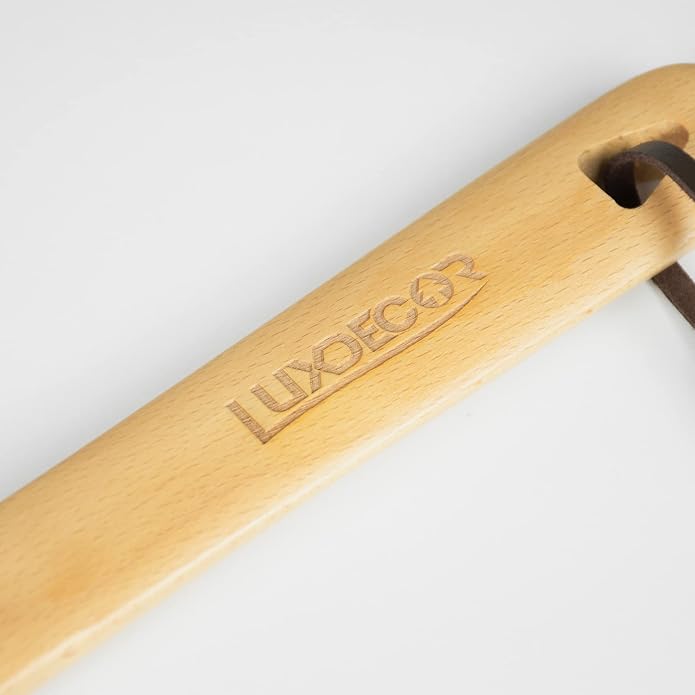 Luxdecor Long Handled Wooden Shoehorns-24in Wooden Long Handle Shoe Horn - Image 5