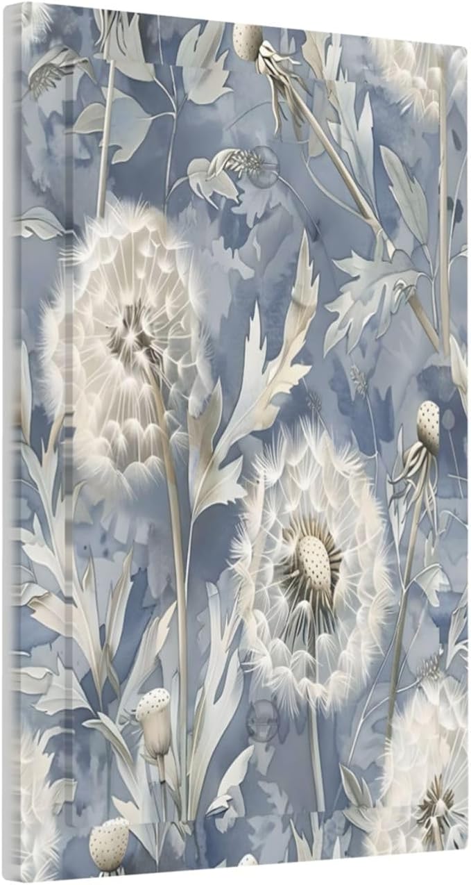 Blue Dandelion Vintage Floral Boho Flower Light Switch Cover Plate 1 Gang No - Image 2